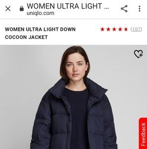 Uniqlo Womens Ultra Lightweight Down Jacket
